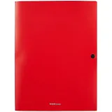 Папка-конверт А4 на кнопке "Matt Classic" 8мм, пластик, 3 клапана, красный, Erich Krause