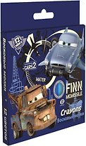Мелки восковые 12цв "Cars" 10мм, к/к, подвес, Disney