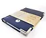 Записная книжка А6 80л кл. "SILVER. Синий" 7БЦ, обл.кож.зам, тиснение серебр.фольгой, 2 ляссе - 1