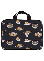 Папка для тетрадей А4 "Gudetama" 29*36*7,5см, молния, черный, ткань