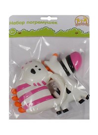 Набор погремушек Зебра и кот (629018) (0+) (упаковка)
