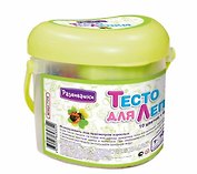 РАЗВИВАШКИ Тесто д/лепки 10цв + формочка в пласт. ведерке Т1218