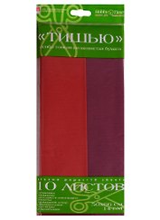 Бумага Тишью (2-144/05) (красный / бордовый) (10 л.) (50х66) (Hobby Time) (упаковка)