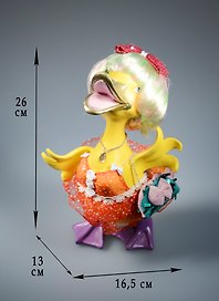 Фигурка Утка-модница (16,5х13,0х26,0) (57022)