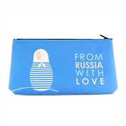 Косметичка H 9.4 19,5*10,5 с рисунком, ткань, молния, подвес, Буккеа