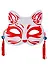 Маска Японская лисичка Кицунэ (19х16) (пластик) - 0