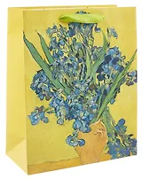 Пакет А4 32*26*12 "Винсент Ван Гог. Ирисы" нейтр., бум.мат.ламинат