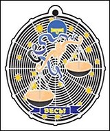 Закладка для книг Знак зодиака Весы (RBM-21) (Мир Бижу)