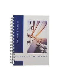 Блокнот А6 96л "Moments" пласт.обл., бок.спираль, скругл.углы, IN FOLIO