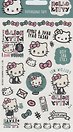 Наклейки-тату переводные 110*200 (Hello Kitty)