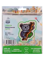 Набор для объемного творчества "Гранни Wood" Алмазная мозаика Подвеска Коала на ветке (Wp0401) (82х105) (упаковка)