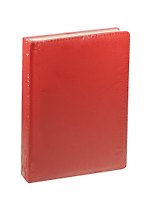 Ежедневник недат. А5 152л "Classic" ZODIAC темно-красный, иск.кожа, поролон, тон.бумага, справ.мат-лы, ляссе, Listoff