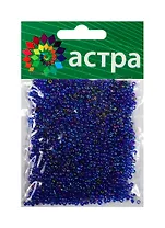 01 Бисер Астра (168 синий) (675288) (11/0) (20гр.) (стекло) (упаковка)
