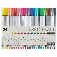Линеры 24цв "SKETCH&ART" 0,4мм, Bruno Visconti