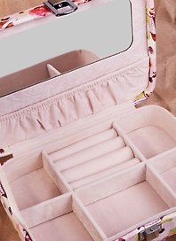 Шкатулка для ювелирных украшений Pink garden (21х15х6см) кожзам (84568)