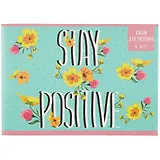 Альбом для рисования Listoff, Stay positive, А4, 40 листов, на скрепке