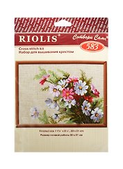 Набор для вышивания крестом Риолис Полевые цветы (583) (140325) (30х21см) (упаковка)