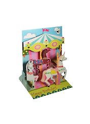 3D открытка Карусель (Carousel) (музыка) (SS037) (14,5х19,5)