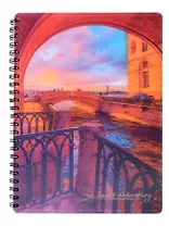 Тетрадь 80л кл. СПб "Атмосферный Петербург.Питерские каналы" обл.3D пласт., спираль