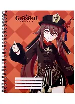 Тетрадь в клетку Genshin Impact, Hu Tao, 96 листов