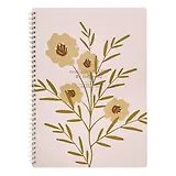 Тетрадь А4 96л кл. "April", букет, карт.обл., ламинация, микротекстурирование, тиснение золотой фольгой, спираль