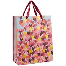 Пакет А4 32*26*12 "Color Hearts" жен., бум.мат.ламинат