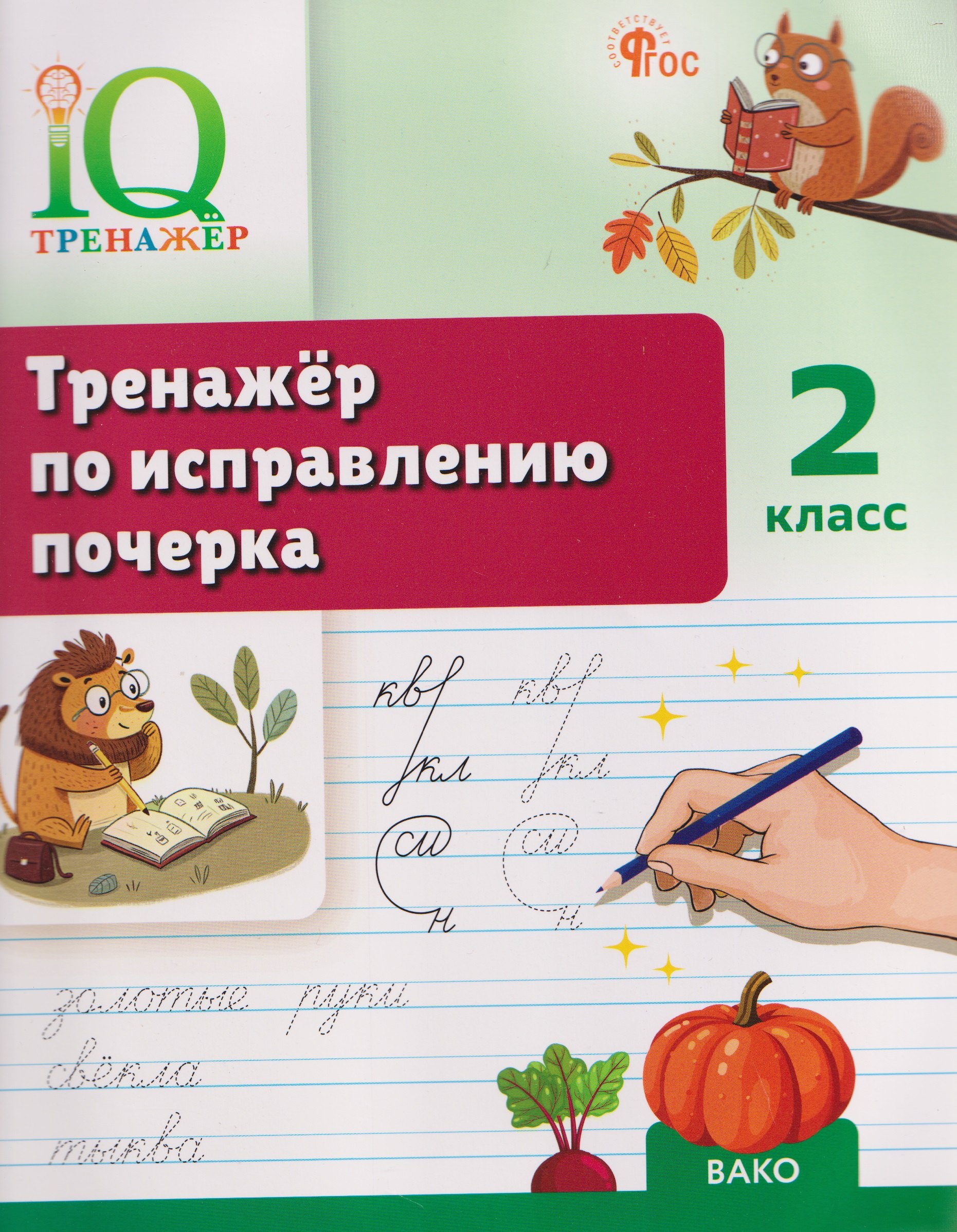 

Тренажёр по исправлению почерка. 2 класс