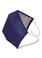 Маска защитная для лица (220х145мм) (р-р L) (спанбонд) (синяя)