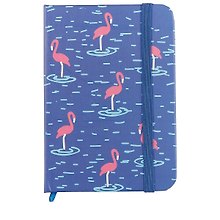 Записная книжка «Flamingo» А7, 80 листов в клетку, SD, в ассортименте