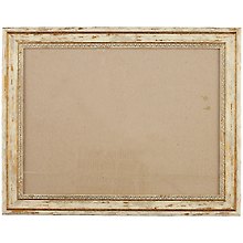 Рама со стеклом, белая с золотом, 30 х 40 см