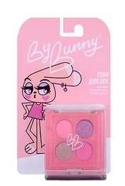 By Bunny Тени для век палетка 4 цвета (розовые и сиреневые оттенки) (BB058)