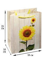 Пакет подарочный бумажный А5 "Sunflower"