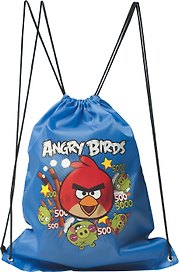 Мешок для сменной обуви «Angry birds» синий