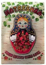 Магнит "Матрешка. Берёзка"