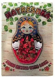 Магнит "Матрешка. Берёзка"