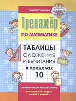 Тренажер по математике. Таблицы сложения и вычитания в пределах 10