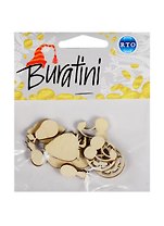Набор декоративных элементов РТО Фруктовое ассорти (DZ40024) (Buratini) (фанера) (упаковка)