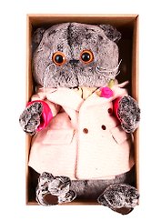 Мягкая игрушка Басик в кремовом пальто (30 см) (Ks30-156)