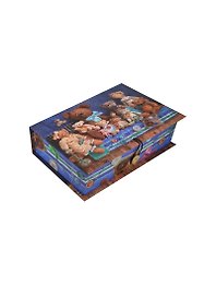 Шкатулка-книга с пуговицей картон Мишки (22х16х7) (36521)