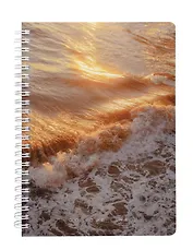 Книга для записей А5 166л "DoYourLine. Волны планов", точка,  тв. обл