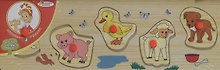 Рамка-вкладыш деревян. Детеныши животных (E03-3689) (149952) (29х10) (Играем вместе)