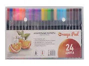 Маркеры акварельные 24цв "", двухсторон., кисть и линер,