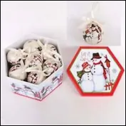 Набор из 7-и новогодних украшений "Шар" (7см) (554583) (Ремеко РС)