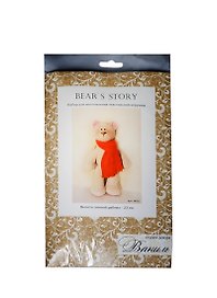 Набор для изготовления текстильной игрушки «Bear's Story. Мишка», 23 см, Ваниль