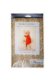 Набор для изготов. текстильной игрушки Bear's Story Мишка (B002) (23см) (Ваниль) (упаковка)