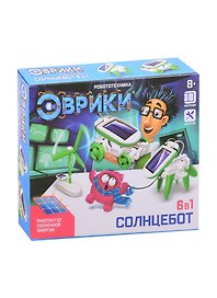 Игровой набор ТМ Эврики «Солнцебот», 6 в 1, работает от солнечной батареи