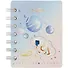 Записная книжка А7 80л лин. "Космонавт" карт.обл., спираль, ассорти - 0