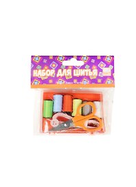 Набор д/шитья Мир твоих фантазий (FD050003) (C13995) (нитки 6 цв., напер., 2 англ. бул., нитепро., 4 иглы, 4 пуг.) (п/п с е/подвесом) (Fancy Creative)