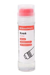 Клей канцелярский прозрачный 125мл, GoodMark