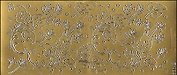 Контурные наклейки Листья и соцветья (190900) (лист) (зол.) (10х23см)